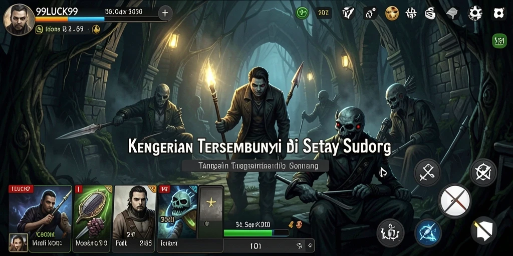 Tampak penuh ketegangan saat bermain 99LUCK99 dengan gameplay yang mengerikan.