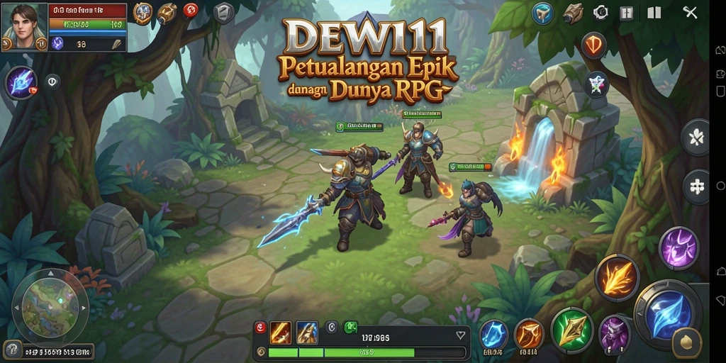 Tampilan gameplay DEWI11 yang penuh aksi dan strategi.