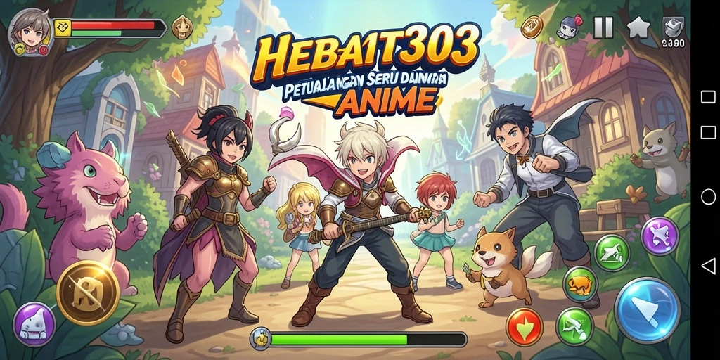 Gameplay menegangkan dalam <strong>HEBAT303</strong> yang menghadirkan karakter anime favorit.