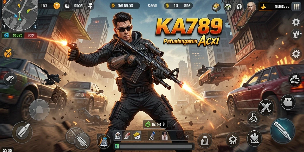 Screenshot menampilkan momen aksi seru dalam KA789 dengan grafis yang menakjubkan.