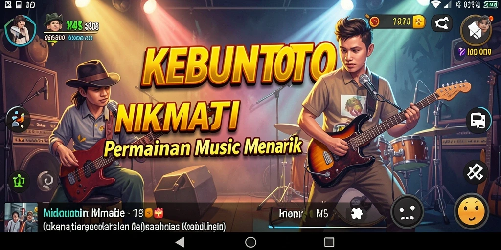 Gameplay KEBUNTOTO menghadirkan pengalaman musik yang interaktif.