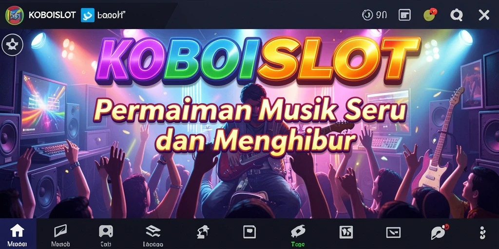 Tampilkan gameplay seru KOBOISLOT dengan musik yang menggugah semangat.