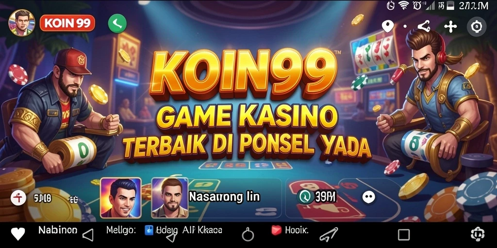Menampilkan gameplay seru KOIN99 dengan variasi permainan Kasino.