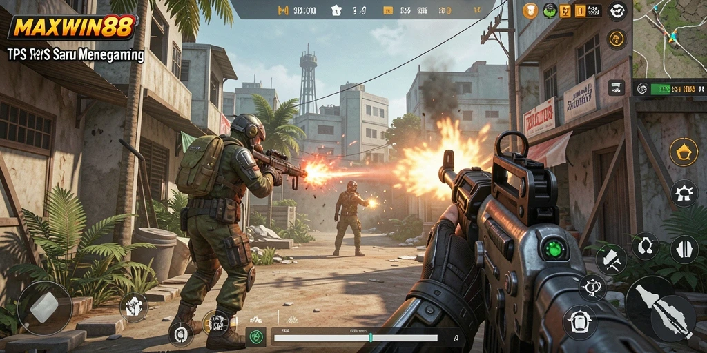 Tampilan gameplay seru di MAXWIN88 dengan grafik menawan.