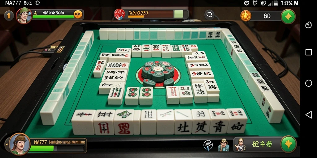 Tampilan gameplay Mahjong yang seru di NA777.