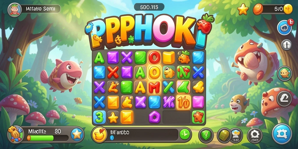 Tampilan gameplay PPHOKI yang menarik dan penuh warna.