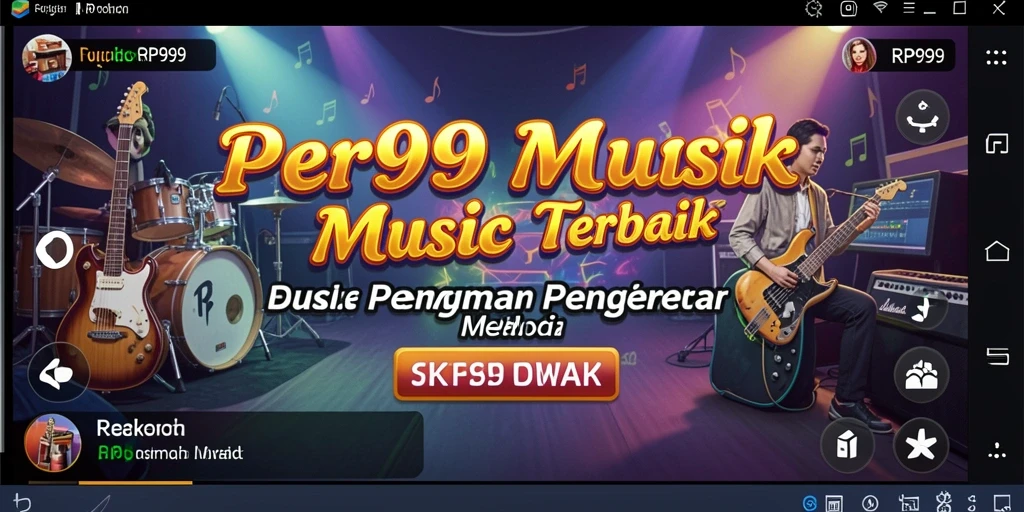 Screenshot RP99 menampilkan gameplay musik yang seru dan interaktif.