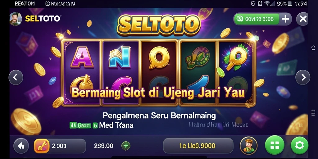 Tampilan gameplay seru SELTOTO dengan putaran slot yang menegangkan.