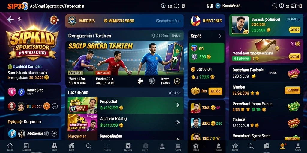 Tangkapan layar permainan sportsbook memberikan tampilan jelas dan menarik.