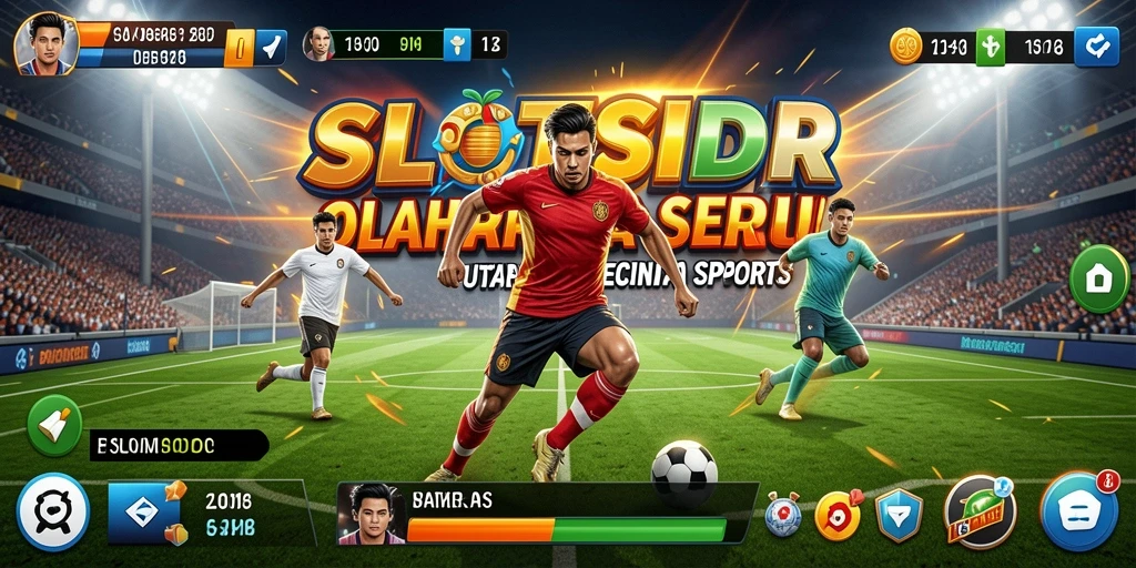 Tampilan gameplay SLOTSIDR yang menggambarkan aksi seru dalam olahraga.