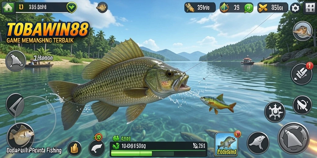 Pengalaman gameplay TOBAWIN88 yang seru saat memancing berbagai jenis ikan.